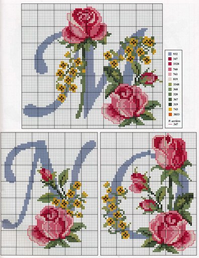 alfabeto rose fiorellini gialli (5)