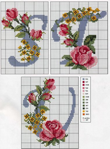 alfabeto rose fiorellini gialli (7)