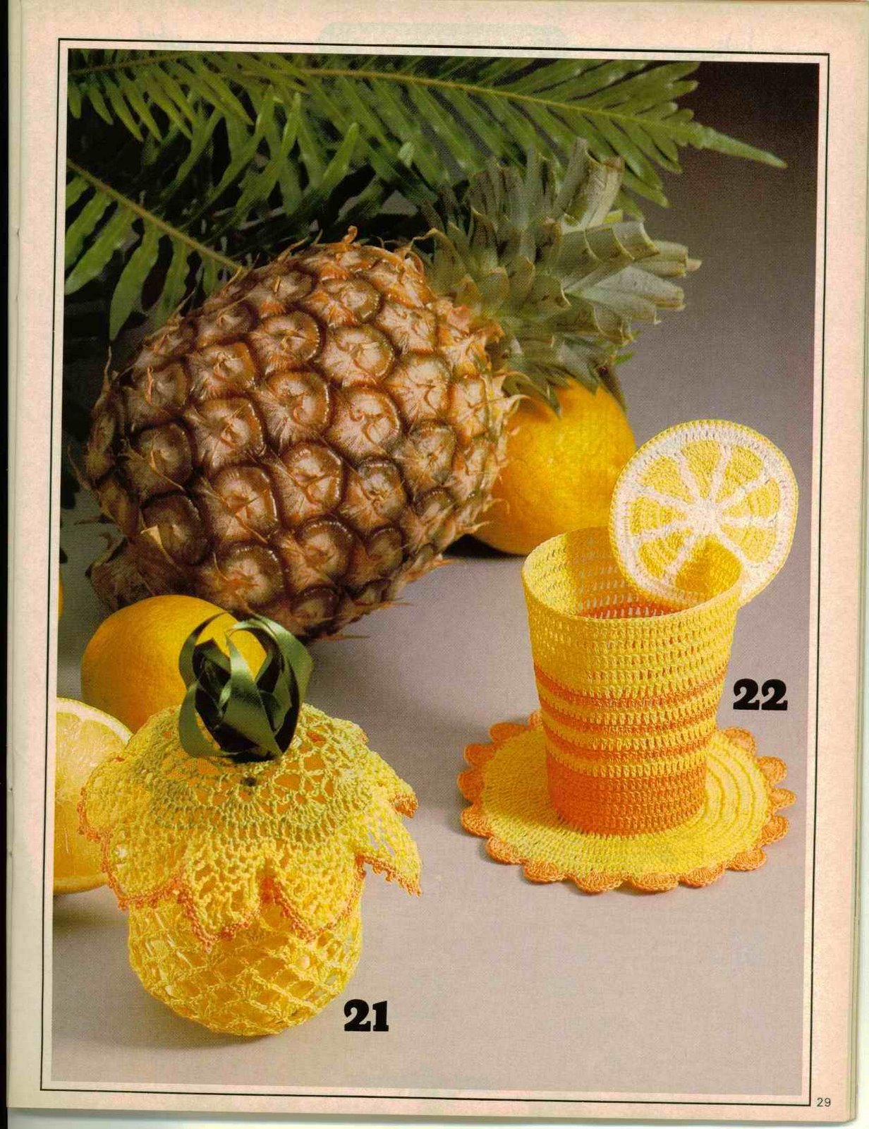 ananas poraoggetti e bicchiere uncinetto (1)