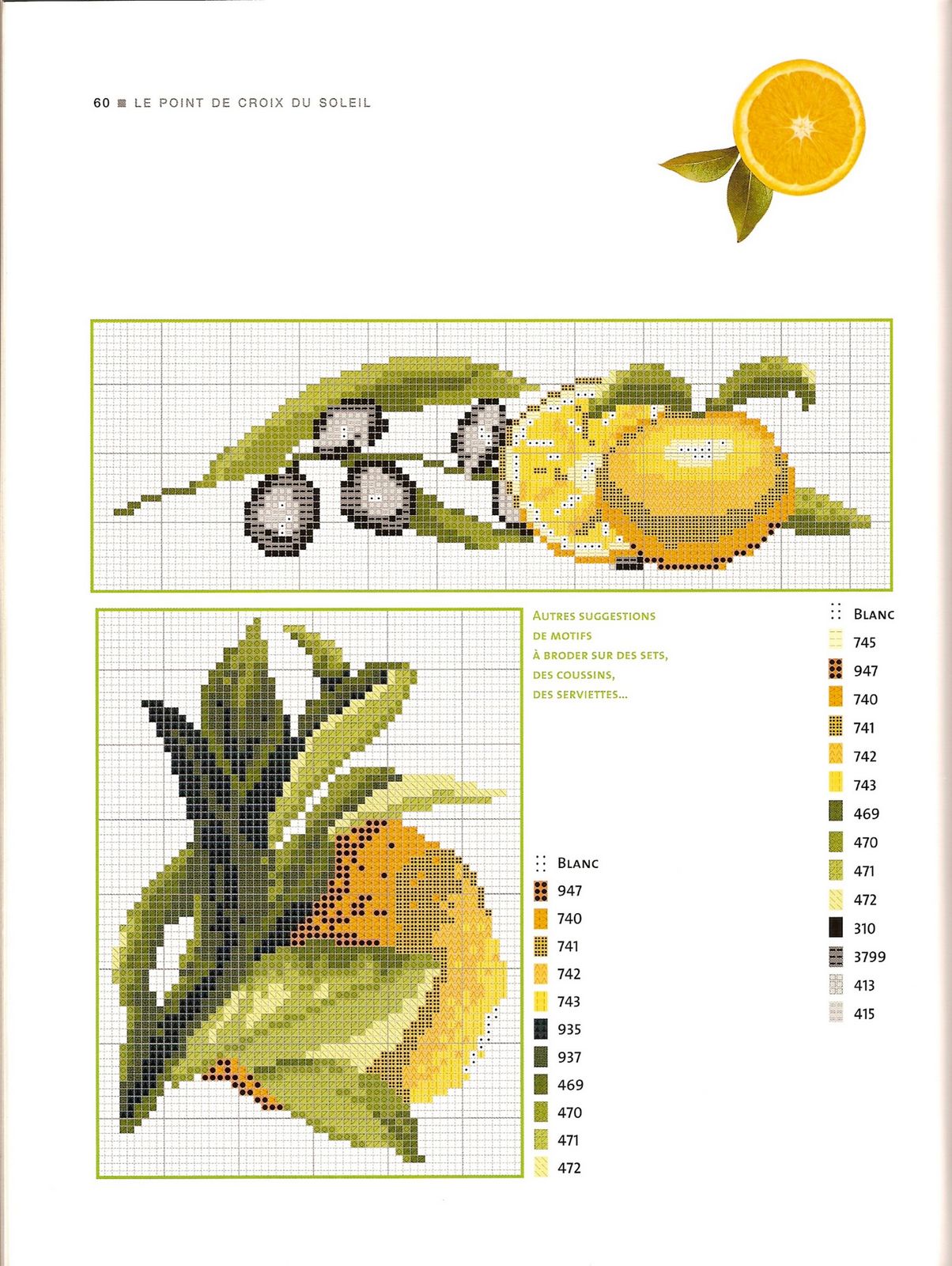 asciugapiatti punto croce limoni e fichi (4)