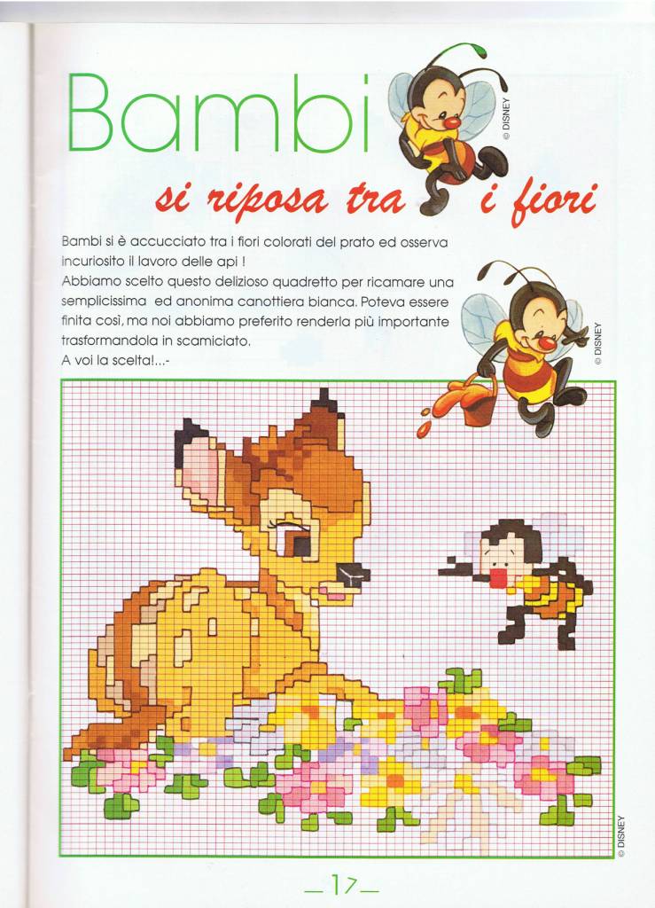 bambi seduto su fiori
