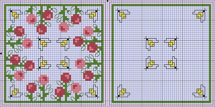 biscornu fiori api