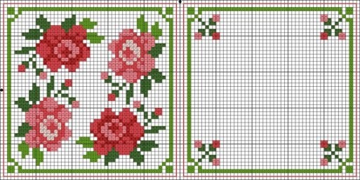biscornu rose