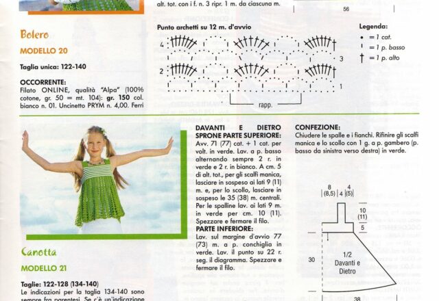 bolero più canotta uncinetto bambina (3)