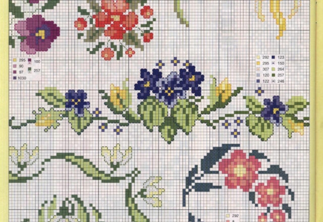 bordo fiori pansè