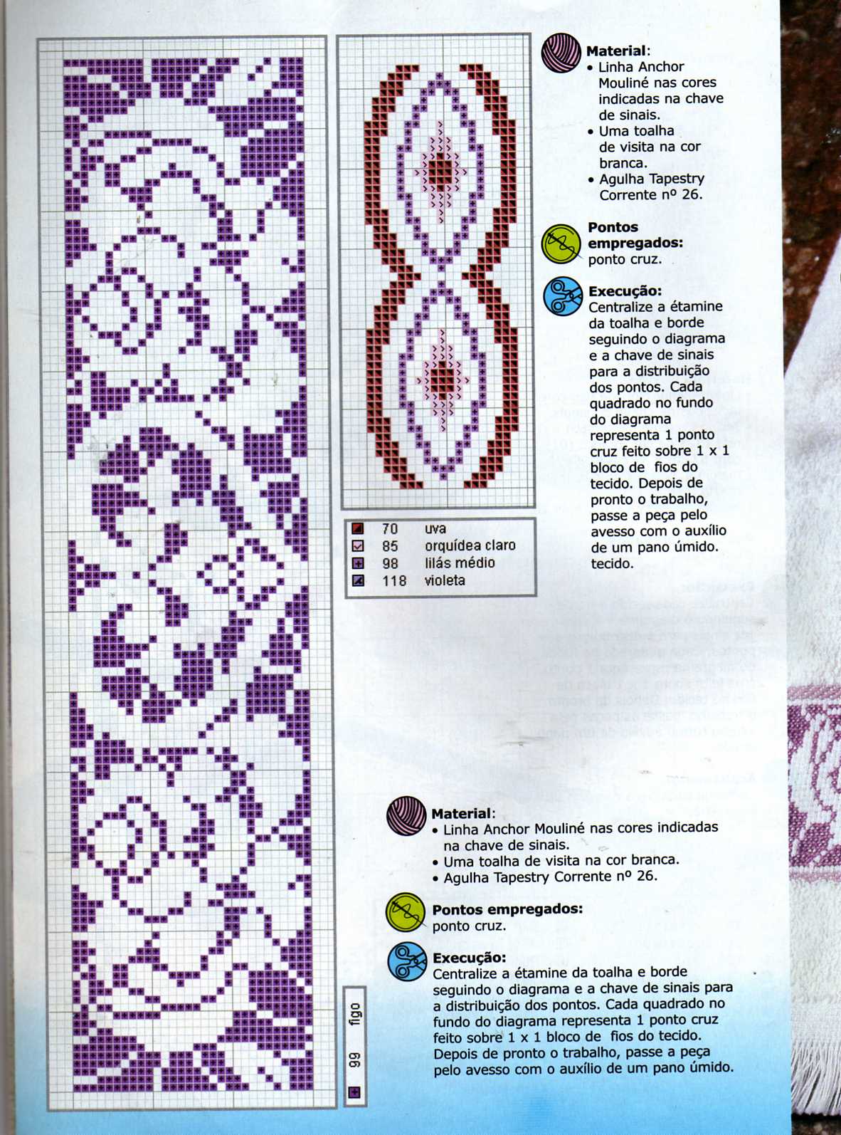 bordura monocolore rose cuori