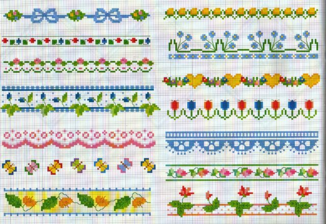 bordure semplici fiorellini