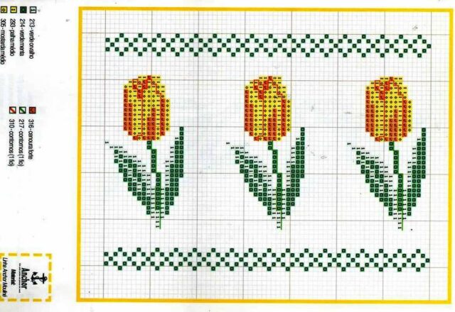 bordure tulipani semplici