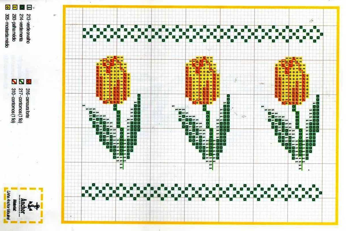 bordure tulipani semplici