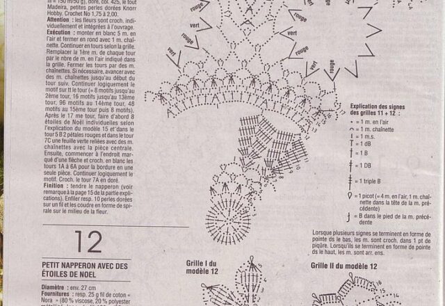 centri rotondi uncinetto Natale con fiori (2)