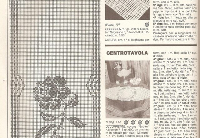 centrotavola ovale pigne uncinetto 2