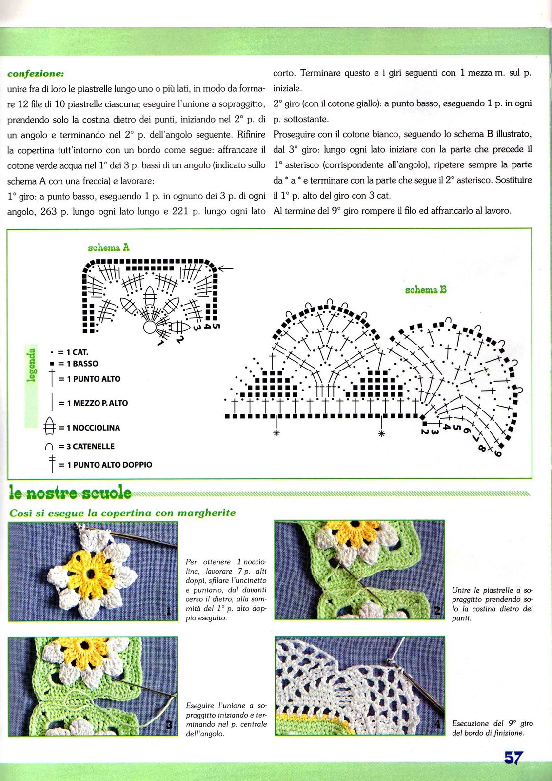 copertina verde margherite uncinetto (2)