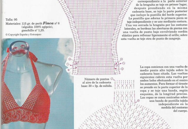 costume due pezzi rosso uncinetto (1)