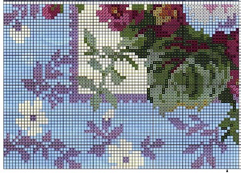 cuscino fiori sfondo azzurro (4)