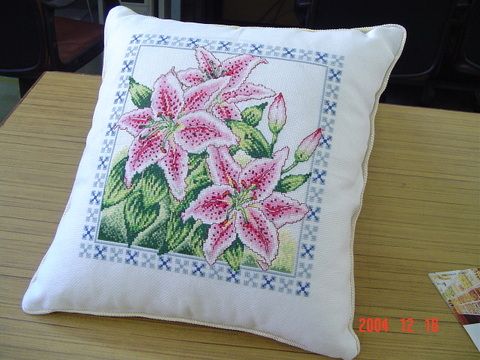 cuscino gigli rosa (1)