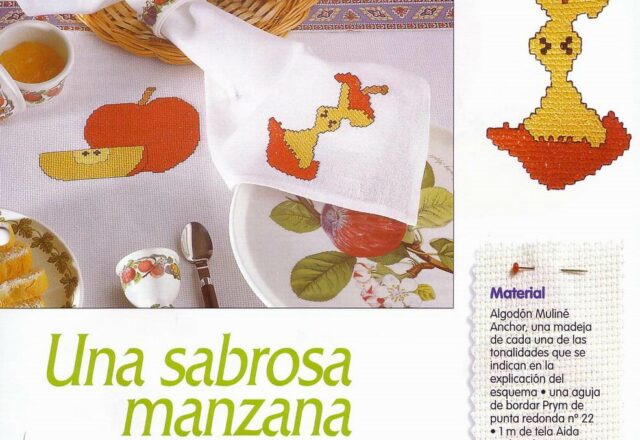 cuscino punto croce con fiori viole (2)