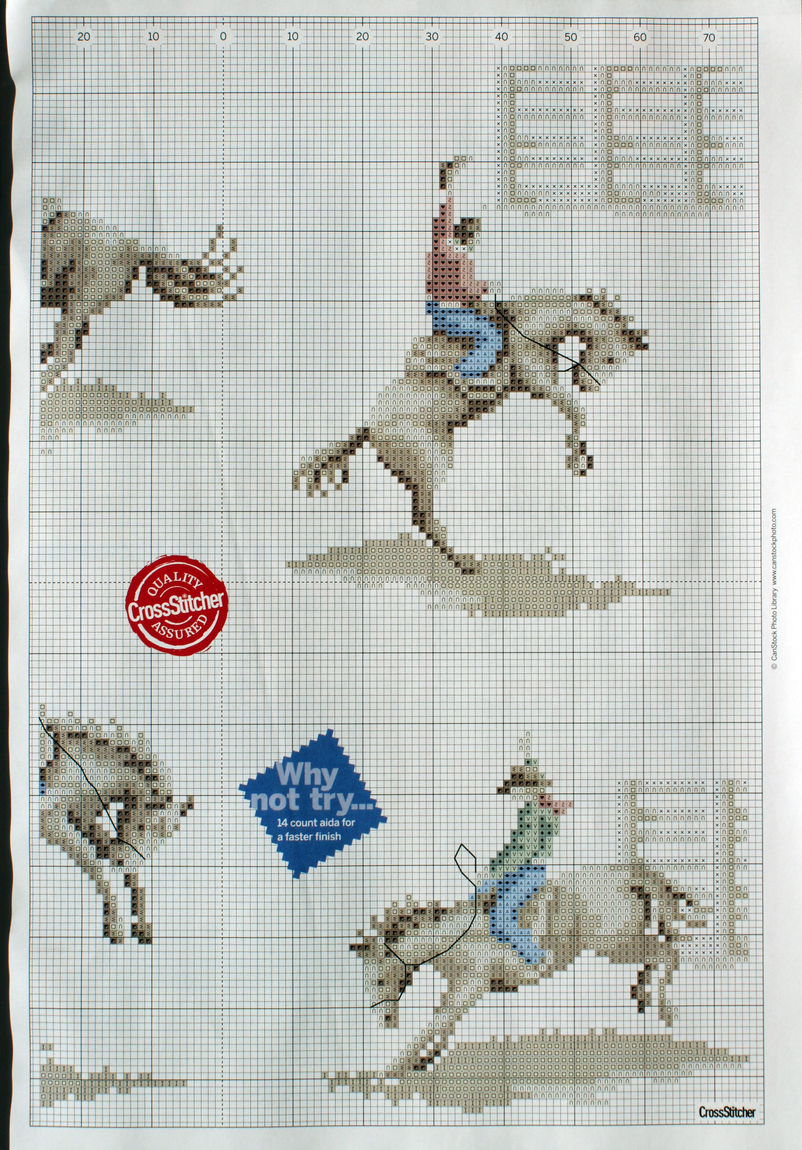 cuscino punto croce cowboy a cavallo (2)
