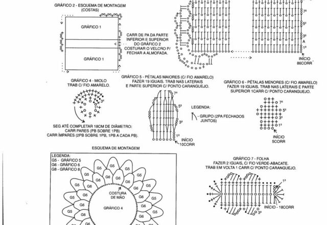 cuscino uncinetto girasole applicato (2)