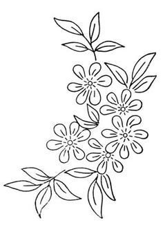 disegni da ricamare mazzolino di fiori