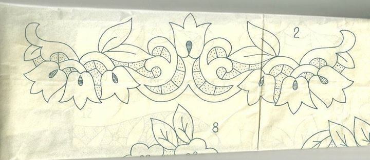 disegno da ricamare tulipani