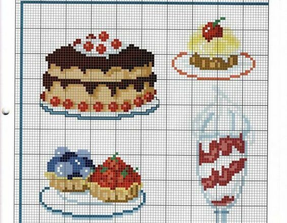 dolci schema punto croce