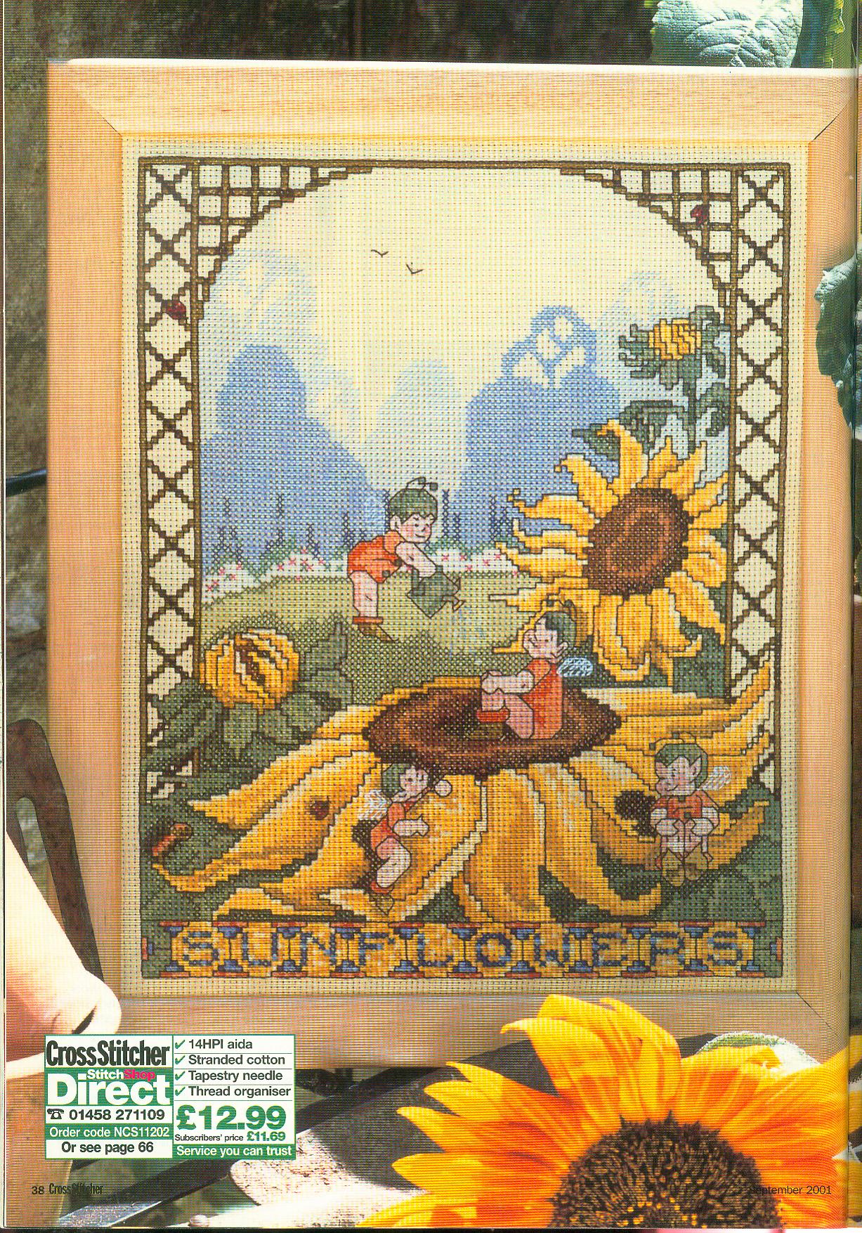 fantasia di girasoli e bimbi schema punto croce (1)