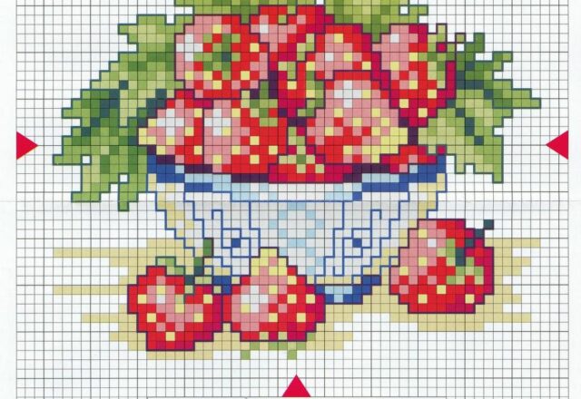 frutta cestino di fragole