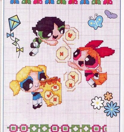 le superchicche schema con miele e farfalle