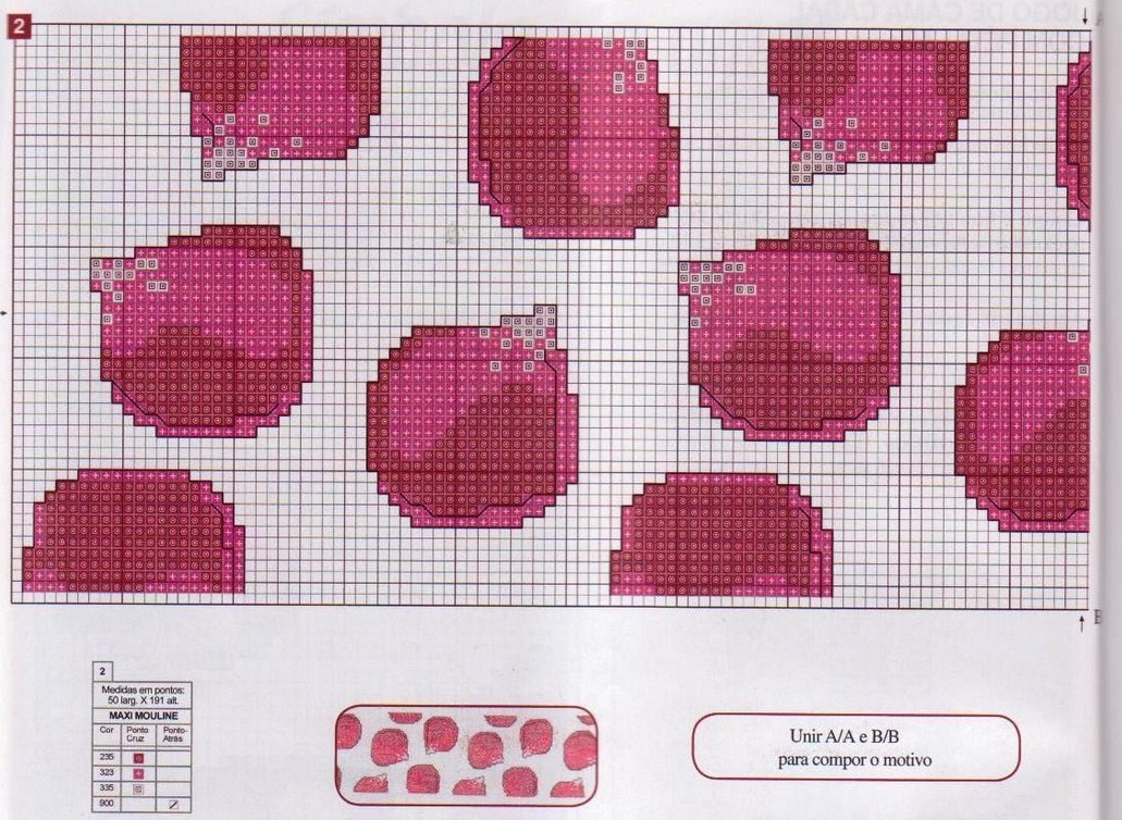 lenzuolo matrimoniale petali di rosa rossi punto croce (4)