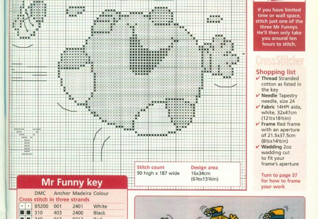 mr funny schema punto croce (3)