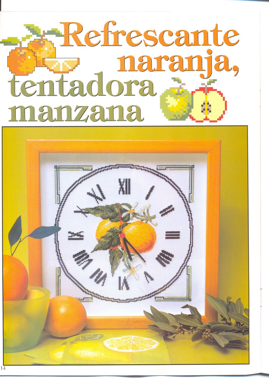 orologio punto croce arance (1)