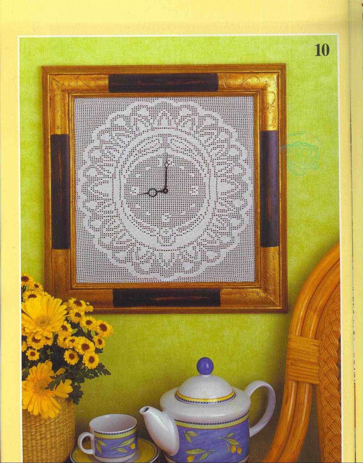 orologio uncinetto filet (1)