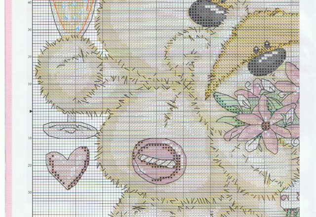 orsi innamorati con mazzo di fiori e cuoricino (3)