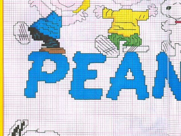 peanuts punto croce 1