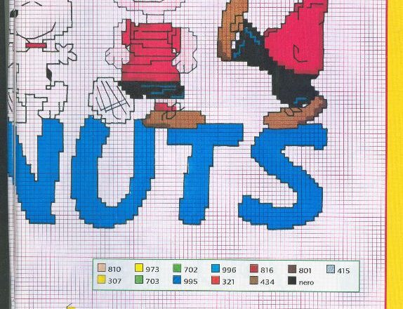 peanuts punto croce 2