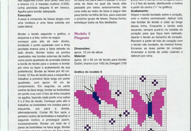 piccoli schemi di farfalle punto croce viola (1)
