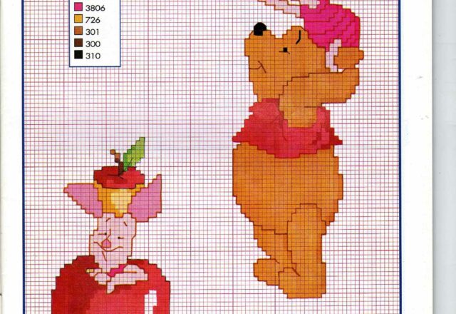 pooh e pimpi con mela