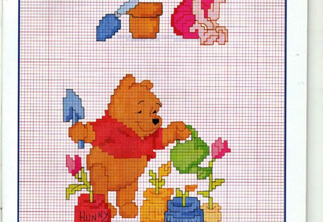 pooh e pimpi giardinaggio fiori vasi