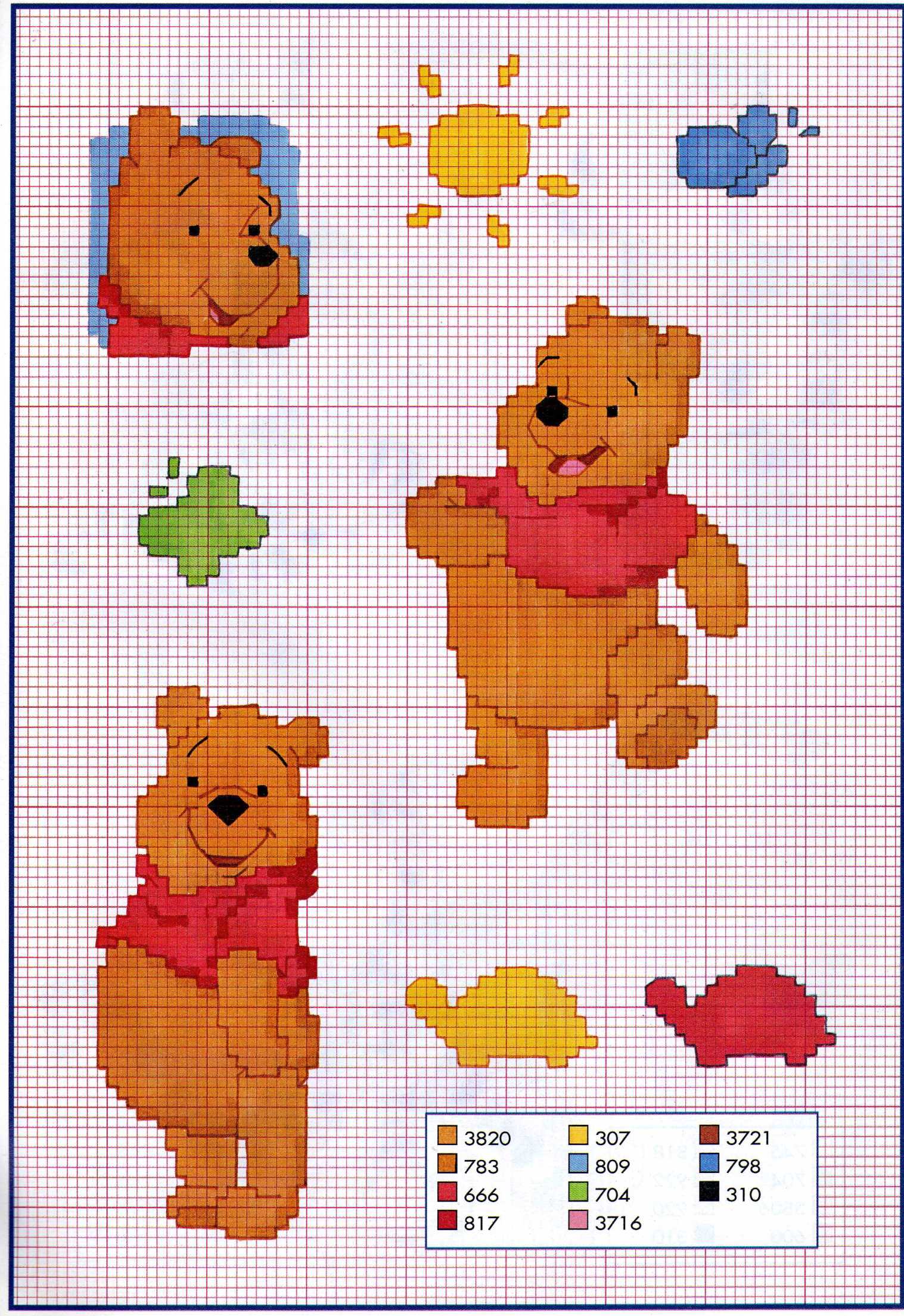 pooh tartarughe farfalle sole