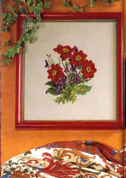 quadro con fiori dalie rosse (1)