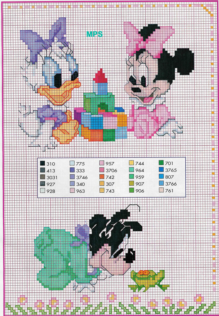 schema baby pippo rana paperina minnie 574