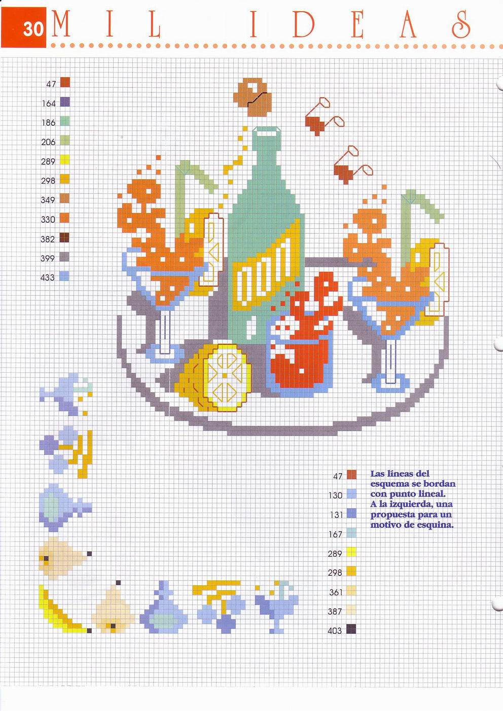 schema punto croce cocktail di frutta (2)