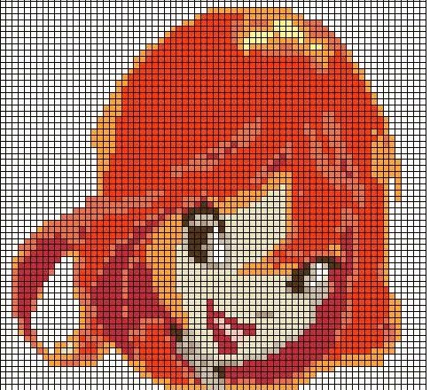 schema punto croce di una Winx