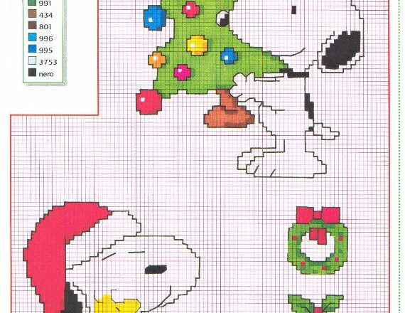 snoopy woodstock albero natale
