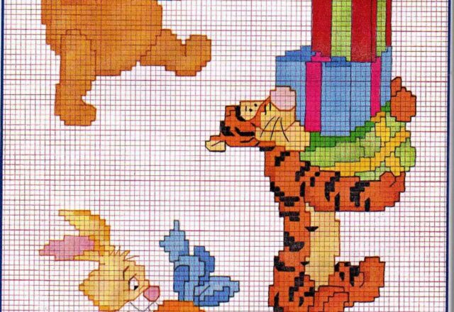 tappo punto croce tigro pooh 69