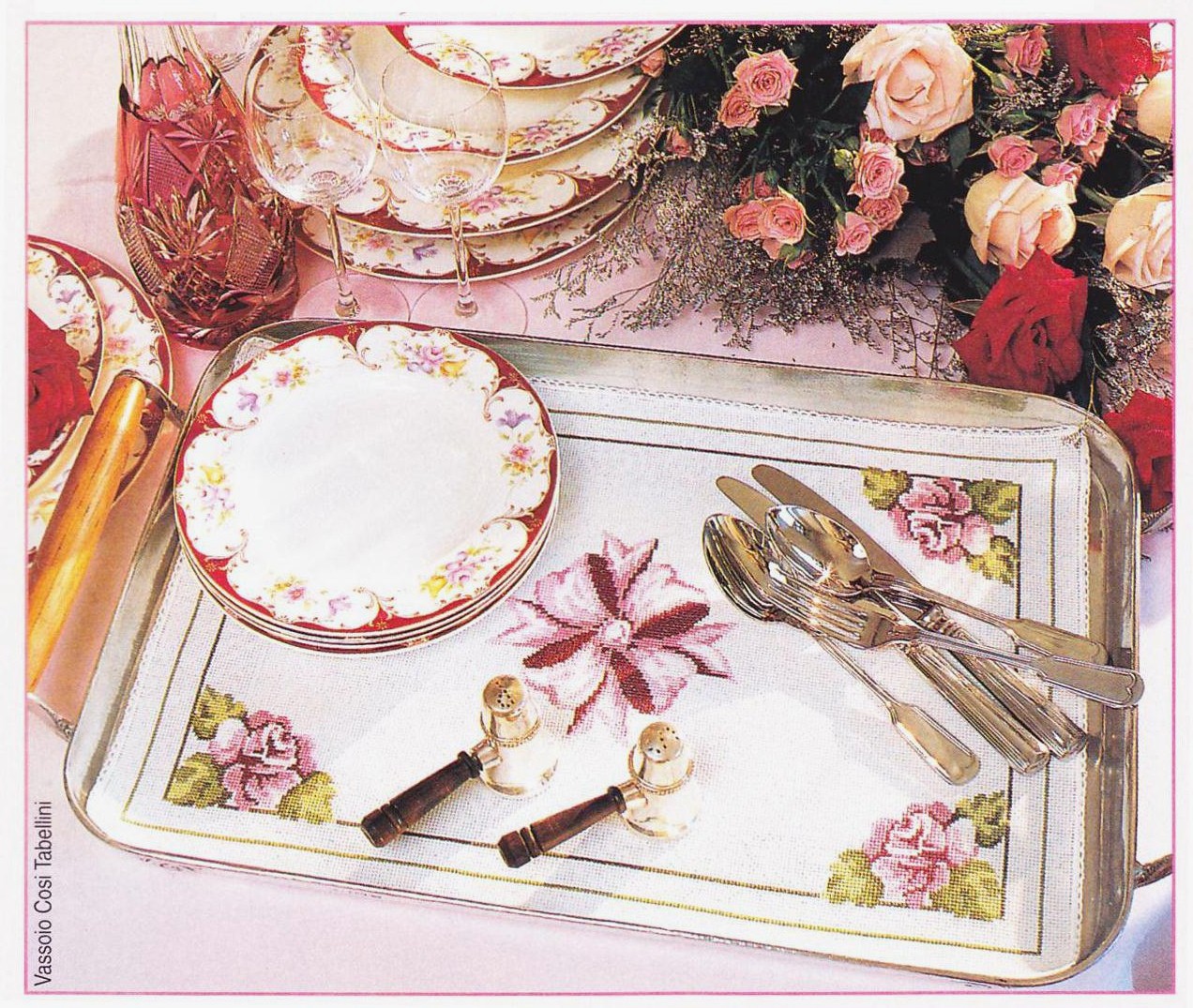 tovaglietta copricassoio rose fiocco (1)