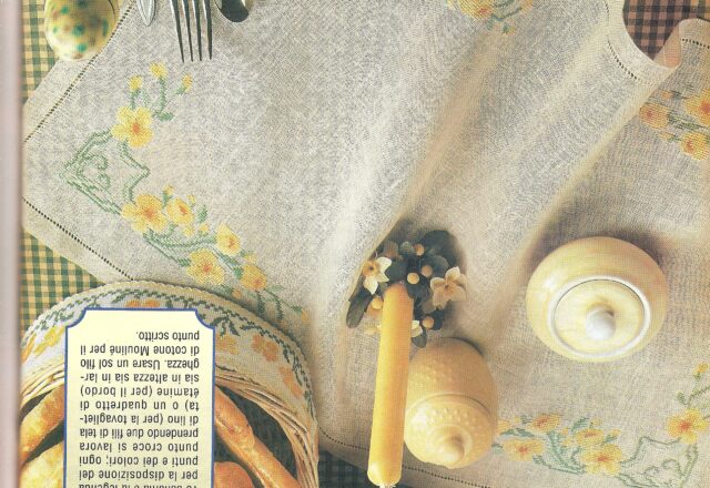 tovaglietta fiori gialli1
