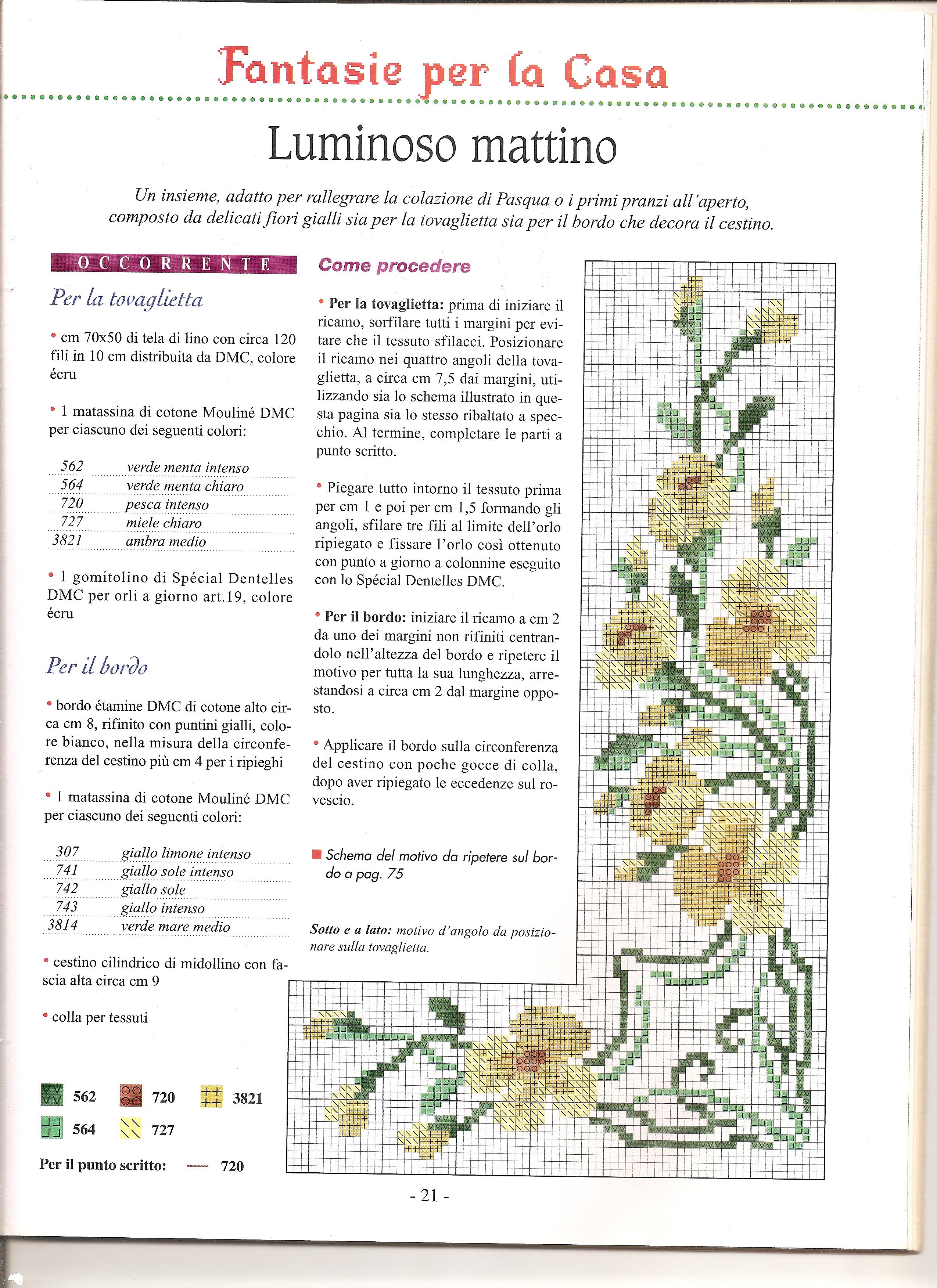 tovaglietta fiori gialli2