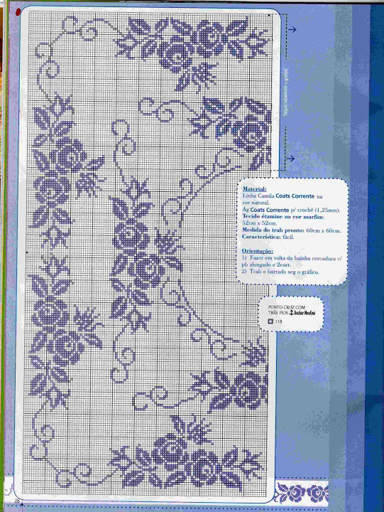 tovaglietta monocolore rose blu-01